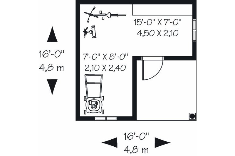 Dream House Plan - Floor Plan - Main Floor for Cottage House Plan #23-759, 0 bath