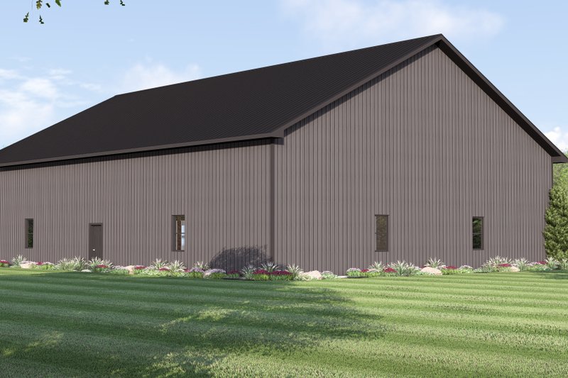Dream House Plan - Exterior - Rear Elevation for Barndominium House Plan #1064-462, 1 bath