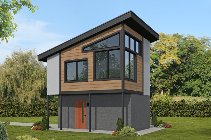 House Plan Design - Modern Exterior - Front Elevation Plan #932-966