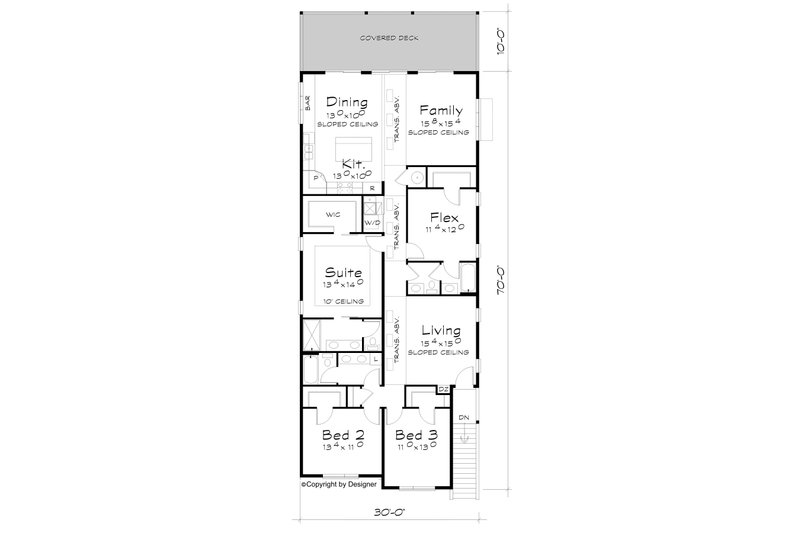 Dream House Plan - Floor Plan - Main Floor for Contemporary House Plan #20-2619 - 4 bed, 3 bath