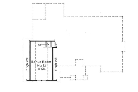 Floor Plan - Other Floor for Craftsman House Plan #51-517 - 3 bed, 2 bath
