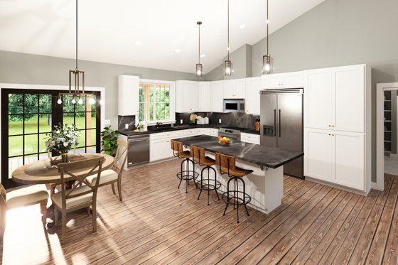 Interior - Kitchen 1 for Farmhouse House Plan #44-306 - 3 bed, 2 bath