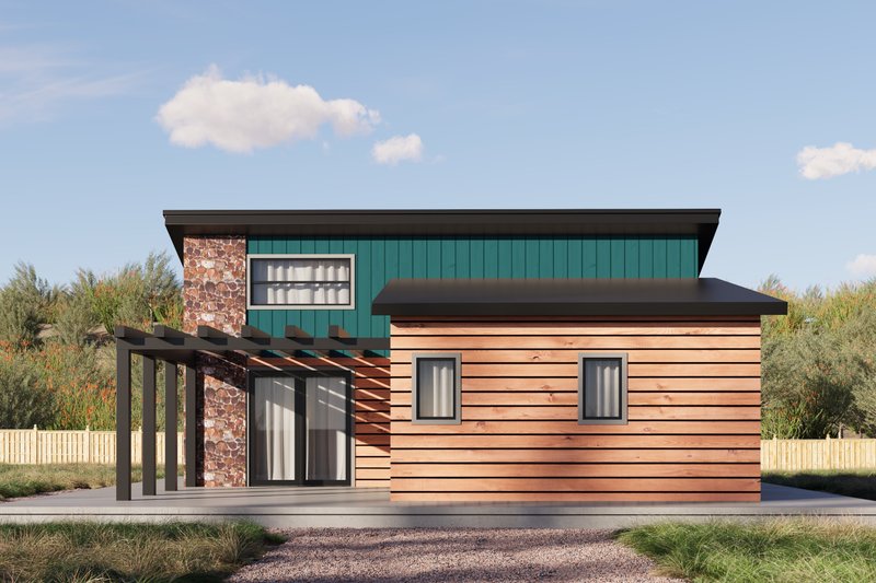 House Design - Exterior - Front Elevation 4 for Cabin House Plan #1106-118 - 1 bed, 1 bath