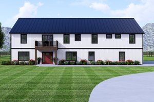 Exterior - Front Elevation 3 for Barndominium House Plan #1064-307 - 7 bed, 7 bath