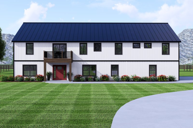 House Design - Exterior - Front Elevation 3 for Barndominium House Plan #1064-307 - 7 bed, 7 bath