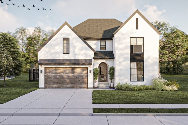 Dream House Plan - Modern Exterior - Front Elevation Plan #455-658