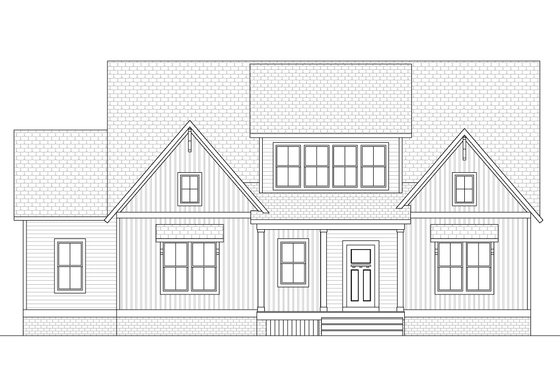 Exterior - Front Elevation 6 for Craftsman House Plan #1080-34 - 4 bed, 3 bath