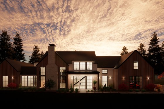 Exterior - Front Elevation 5 for Farmhouse House Plan #1096-5 - 4 bed, 4.5 bath