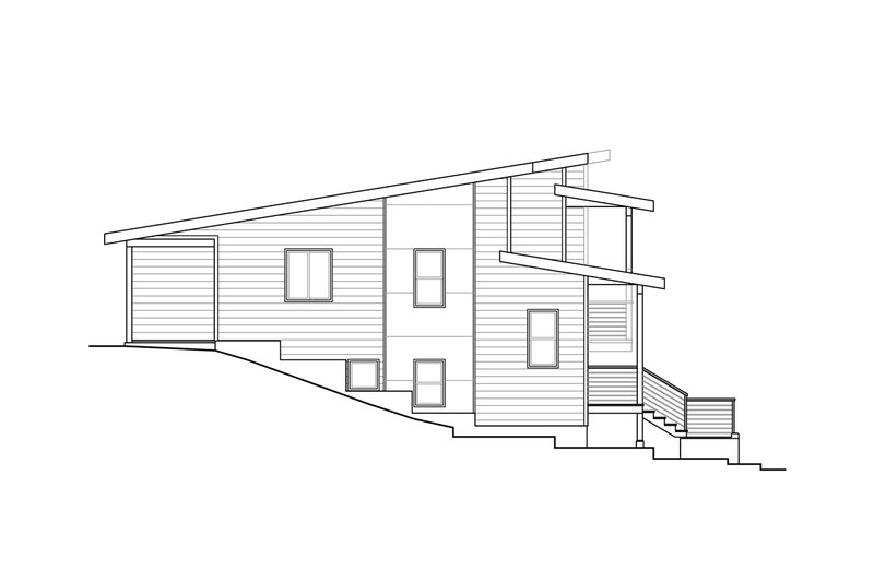 House Plan Design - Exterior - Other Elevation for Contemporary House Plan #124-1305 - 6 bed, 4 bath