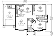Ranch Style House Plan - 2 Beds 1 Baths 1116 Sq/Ft Plan #25-1138 
