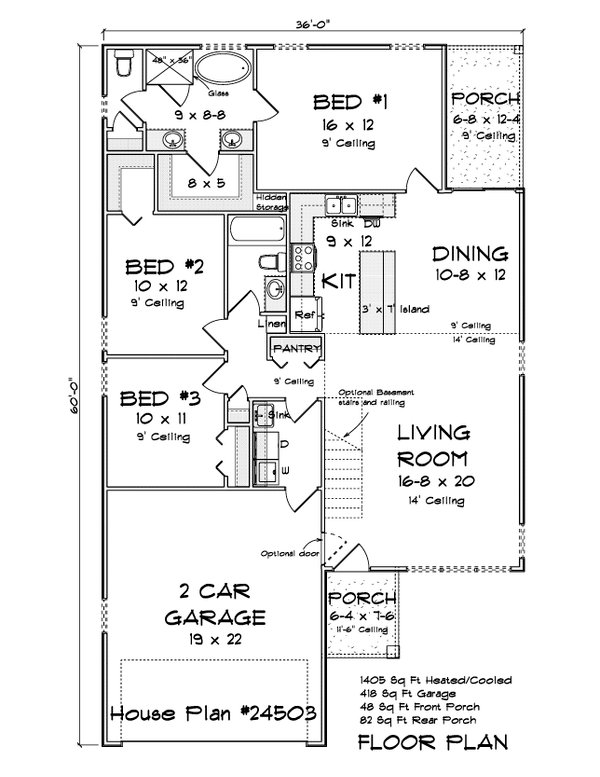 House Blueprint - Modern Floor Plan - Main Floor Plan #513-2296