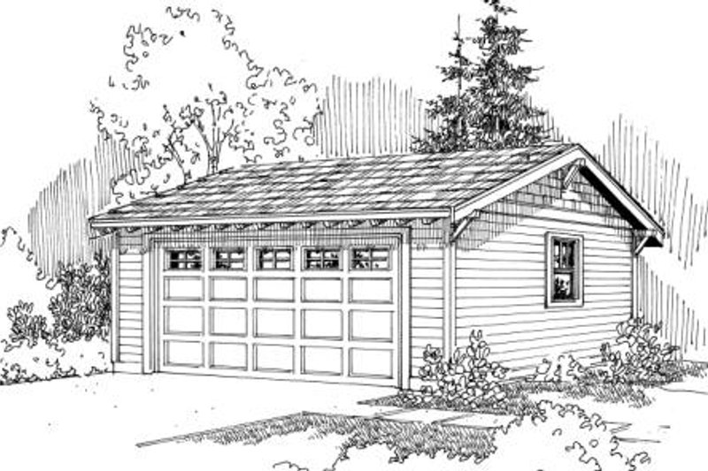Traditional Style House Plan - 0 Beds 0 Baths 480 Sq/Ft Plan #124-637