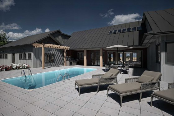 Exterior - Other Elevation 2 for Barndominium House Plan #1101-22 - 3 bed, 4.5 bath