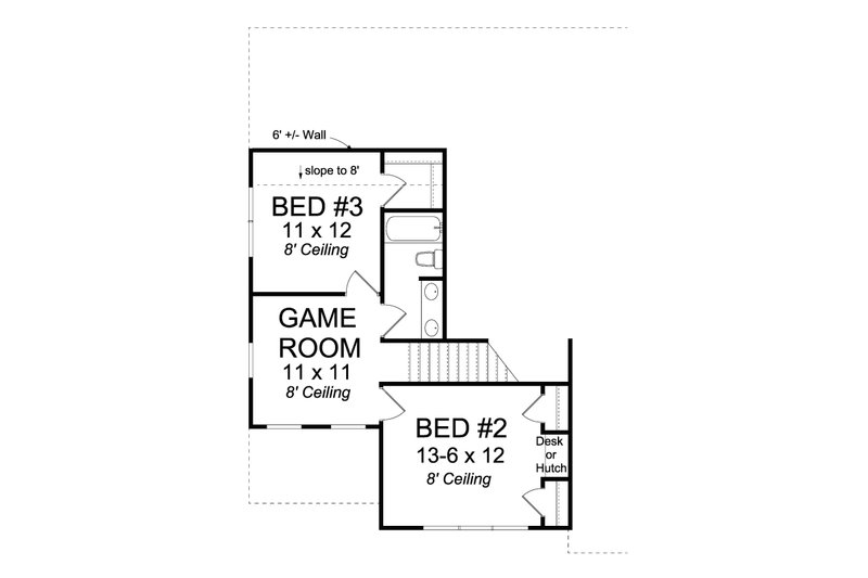 Home Plan - Floor Plan - Upper Floor for Traditional House Plan #513-2081 - 3 bed, 2.5 bath