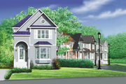Victorian Style House Plan - 2 Beds 1.5 Baths 1372 Sq/Ft Plan #25-203 