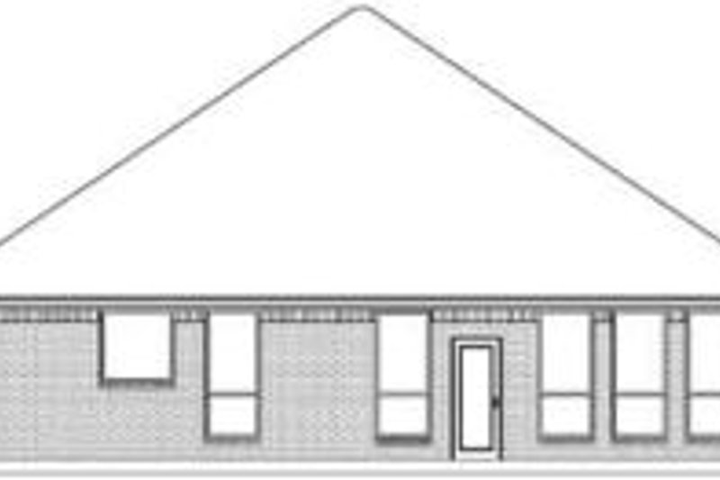 Architectural House Design - Exterior - Rear Elevation for Traditional House Plan #84-178 - 4 bed, 2 bath
