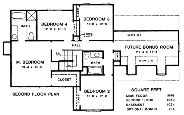 European Floor Plan - Upper Floor Plan #10-238