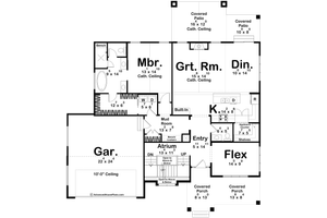 Floor Plan - Main Floor for Modern House Plan #455-346 - 4 bed, 2.5 bath