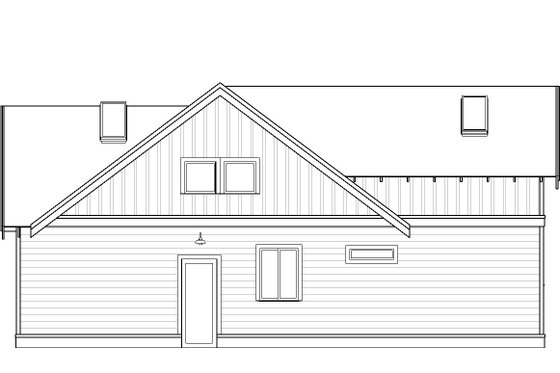Exterior - Other Elevation for Craftsman House Plan #895-97 - 2 bed, 2 bath