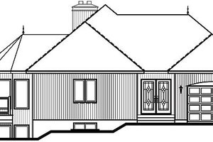 Exterior - Front Elevation for Modern House Plan #23-605 - 3 bed, 3.5 bath