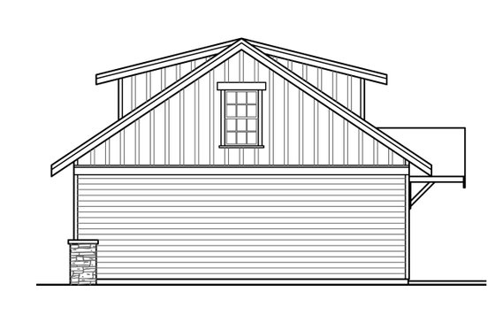 Exterior - Other Elevation 2 for Craftsman House Plan #124-988 - 3 bed, 2.5 bath