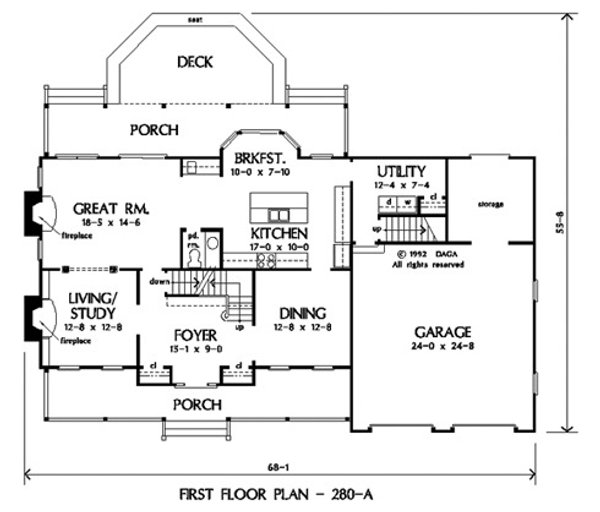 Architectural House Design - Victorian Floor Plan - Other Floor Plan #929-545