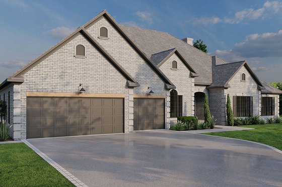 Exterior - Front Elevation 4 for Traditional House Plan #923-317 - 4 bed, 3.5 bath