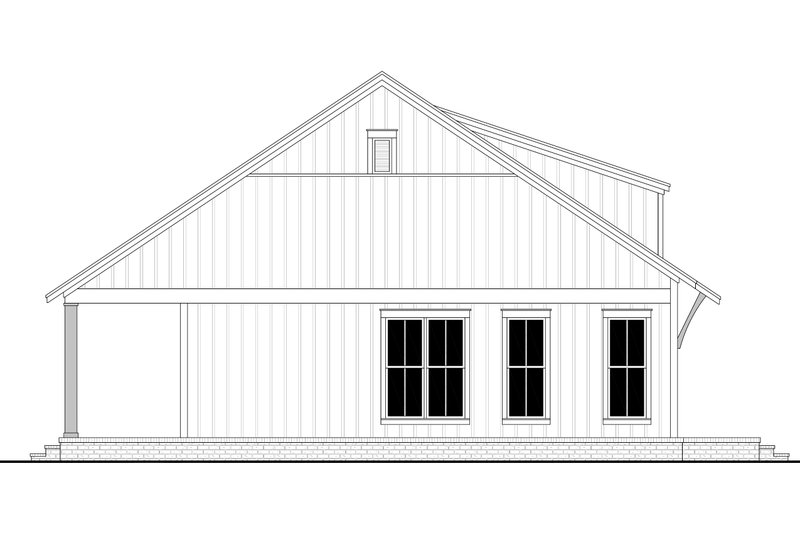 Architectural House Design - Exterior - Other Elevation for Farmhouse House Plan #430-238 - 2 bed, 1 bath