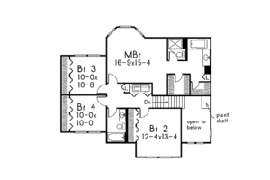 Floor Plan - Upper Floor for Victorian House Plan #57-442 - 4 bed, 2.5 bath
