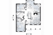Traditional Style House Plan - 2 Beds 1 Baths 1094 Sq/Ft Plan #23-474 