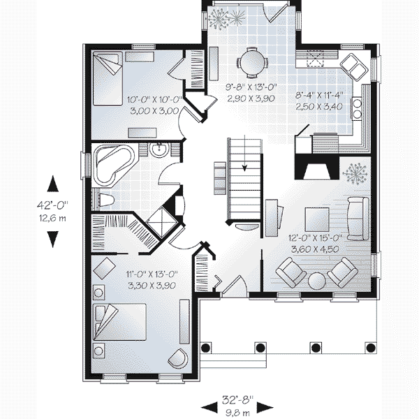 Dream House Plan - Traditional Floor Plan - Main Floor Plan #23-474