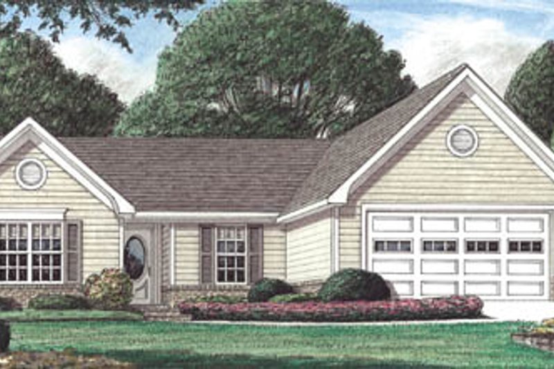Traditional Style House Plan - 3 Beds 2 Baths 1451 Sq/Ft Plan #34-128