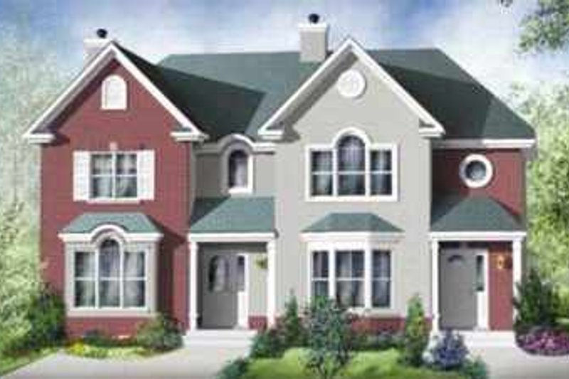 Colonial Style House Plan - 2 Beds 1.5 Baths 2612 Sq/Ft Plan #25-310