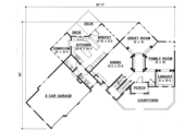 European Style House Plan - 3 Beds 3.5 Baths 3239 Sq/Ft Plan #67-574 
