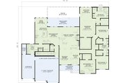 European Style House Plan - 5 Beds 3.5 Baths 5723 Sq/Ft Plan #17-2349 Floor 