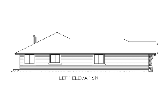 Exterior - Front Elevation 4 for Craftsman House Plan #132-337 - 3 bed, 2 bath
