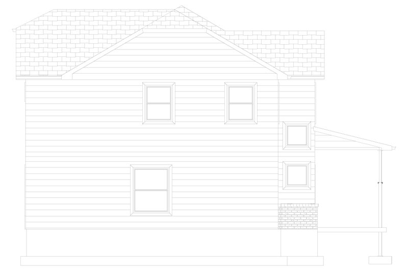 Architectural House Design - Exterior - Other Elevation 1 for Traditional House Plan #1060-138 - 4 bed, 2.5 bath