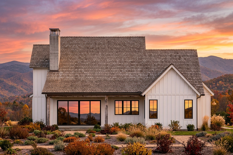 House Design - Exterior - Rear Elevation for Farmhouse House Plan #1096-201 - 4 bed, 4 bath