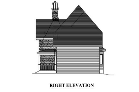 Exterior - Other Elevation 1 for European House Plan #138-323 - 3 bed, 1.5 bath