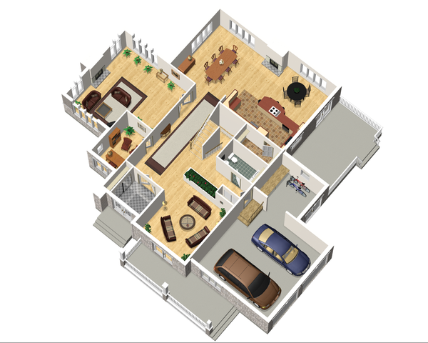 Traditional Floor Plan - Main Floor Plan #25-4633