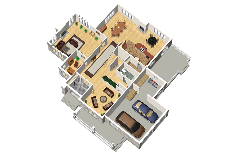 Dream House Plan - Floor Plan - Main Floor 1 for Traditional House Plan #25-4633 - 3 bed, 2 bath