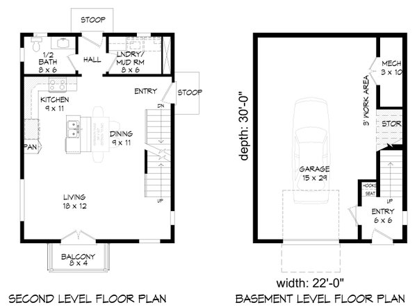 House Design - Contemporary Floor Plan - Main Floor Plan #932-292