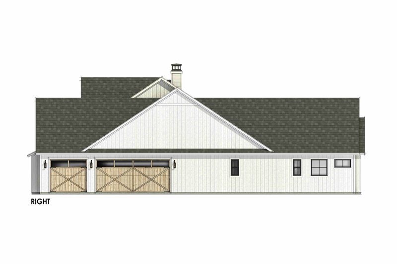 Architectural House Design - Exterior - Other Elevation 1 for Farmhouse House Plan #1096-128 - 4 bed, 3.5 bath