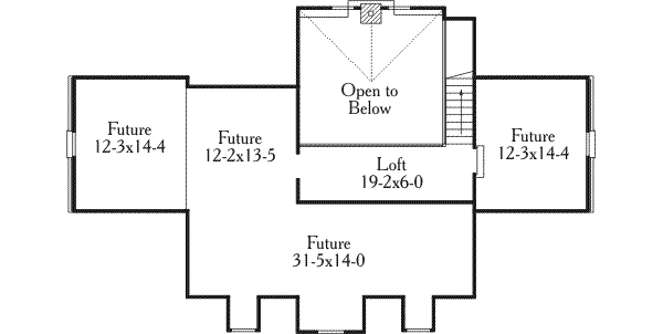 Home Plan - European Floor Plan - Upper Floor Plan #406-174