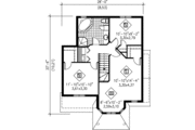 Traditional Style House Plan - 3 Beds 1.5 Baths 1401 Sq/Ft Plan #25-235 