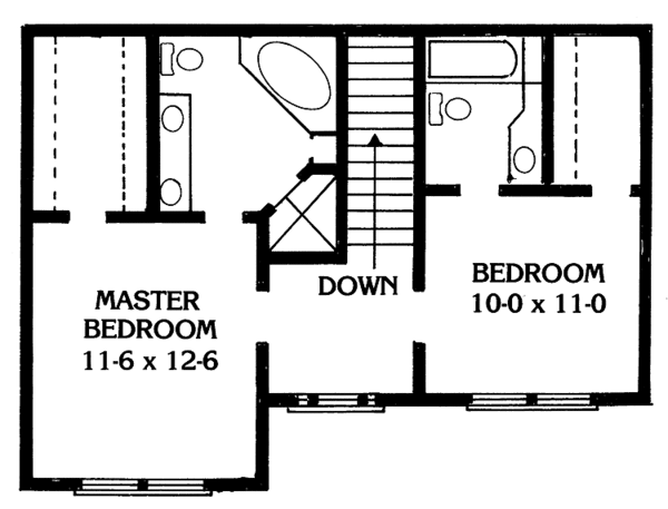 Home Plan - Country Floor Plan - Upper Floor Plan #1014-42