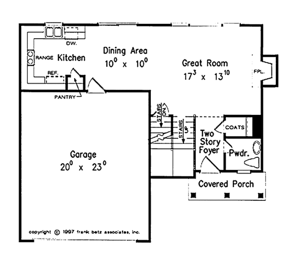 House Plan Design - Colonial Floor Plan - Main Floor Plan #927-334