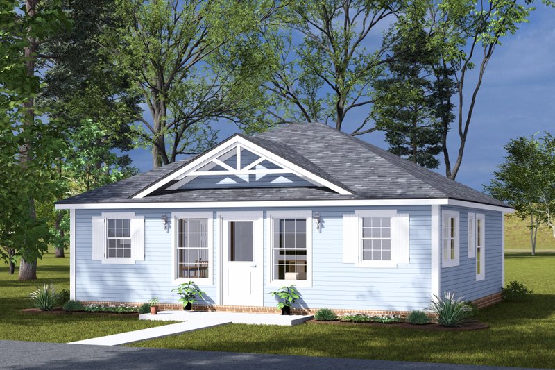 Dream House Plan - Exterior - Other Elevation for Cottage House Plan #513-2307 - 2 bed, 2 bath