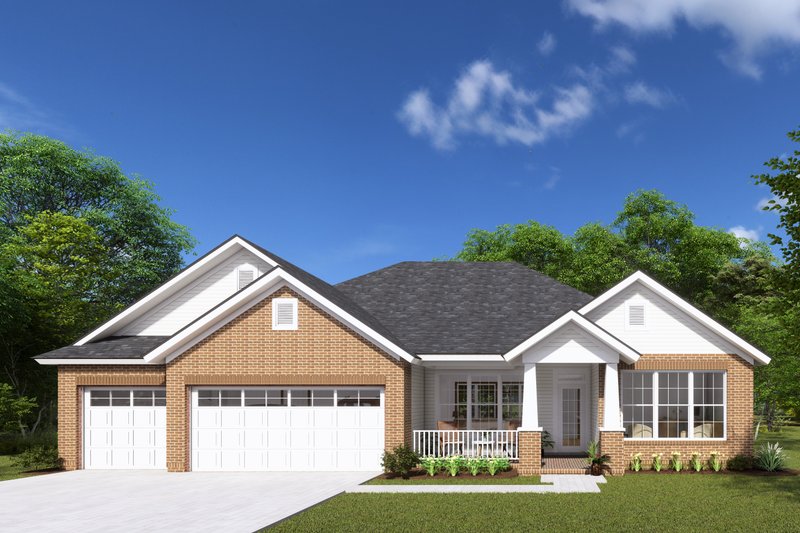 Architectural House Design - Traditional Exterior - Front Elevation Plan #513-2068