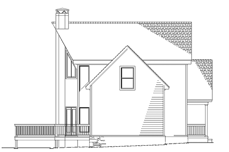 Home Plan - Exterior - Other Elevation for Contemporary House Plan #17-3130 - 2 bed, 2 bath